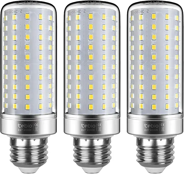 Bombillas LED E27 25W Blanco Neutro 4000K - Pack de 3 - Ahorro Energético