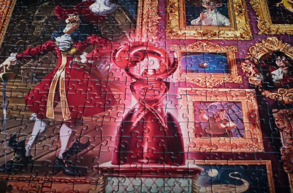 Ravensburger Disney Villainous Captain Hook 1000 Piece Jigsaw Puzzle for Adults – Every Piece is Unique, Softclick Technology Means Pieces Fit Together Perfectly