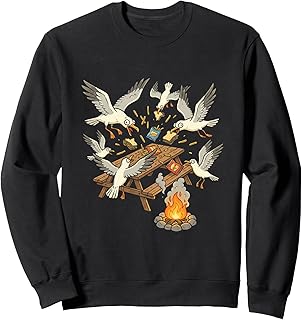 Funny Camping Adventure Outdoor Gift Seagulls Sweatshirt