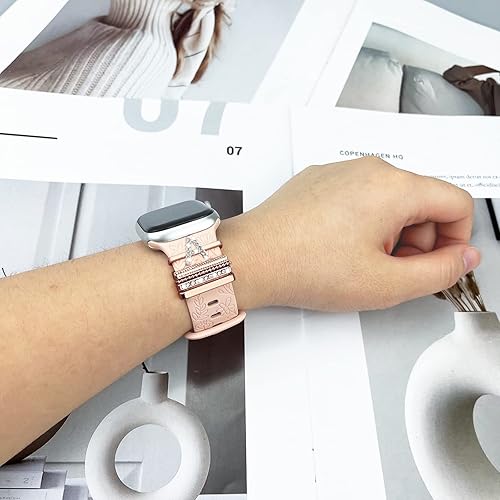 Miniatura 3 de Anillos decorativos compatibles con correas de silicona de Apple Watch de 1.929 in, 1.772 in, 1.732 in, 1.654 in, 1.614 in, 1.575 in, 1.496 in,