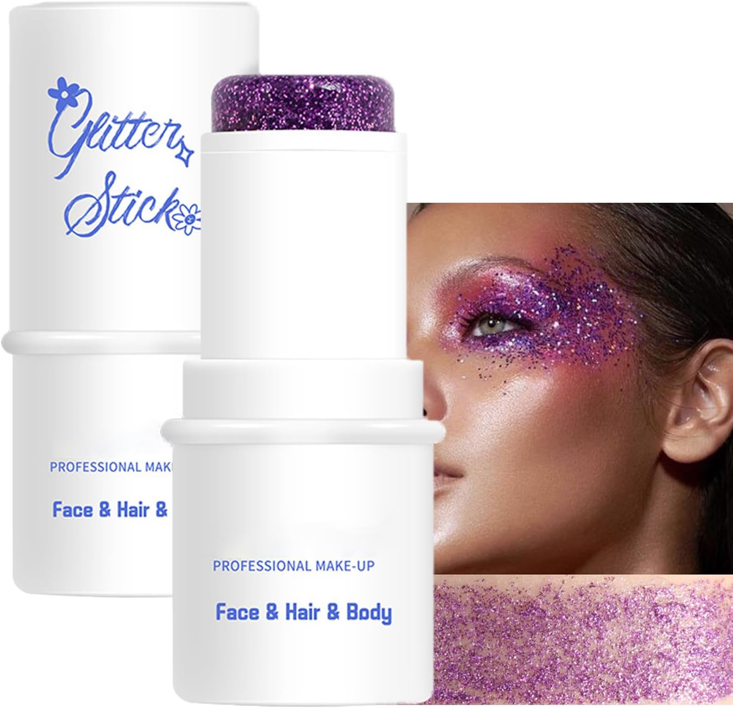 Mysense Purple Body Glitter Stick, Face and Hair Glitter Gel for Kids and Women, Singer Concert Outfits Festival Rave Accessories Glitter Makeup, Waterproof Sparkling Mermaid Glitter Face Paint Mysense Purple Body Glitter Stick, Face and Hair Glitter Gel for Kids and Women, Singer Concert Outfits Festival Rave Accessories Glitter Makeup, Waterproof Sparkling Mermaid Glitter Face Paint