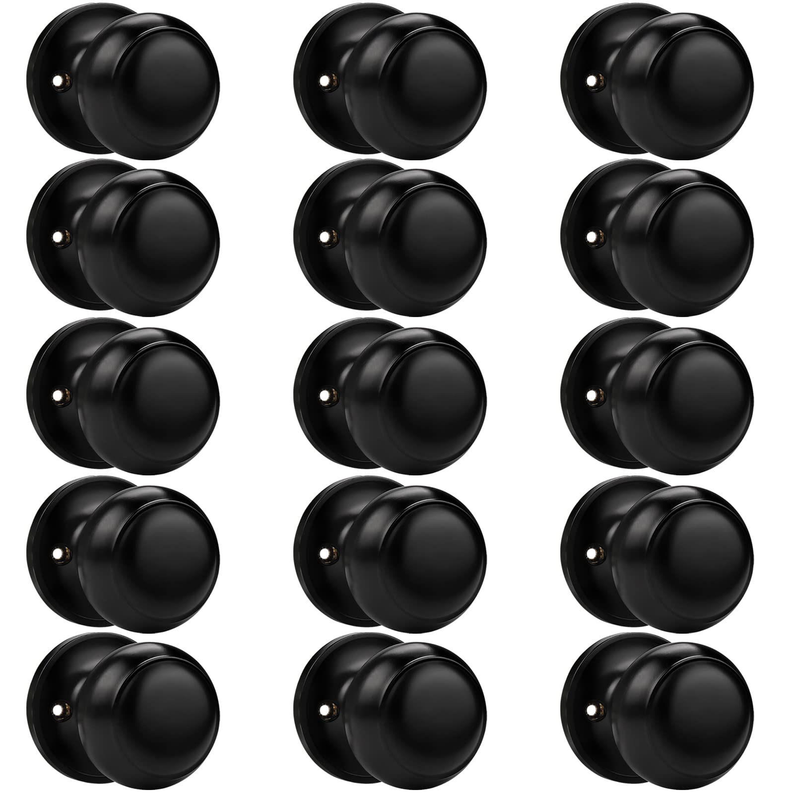 Black Dummy Door Knobs - 4 Pack -18