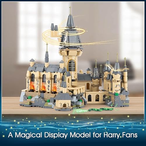 Miniatura 6 de Magic Harry Castle - Juego de bloques de construcción de arquitectura educativa, juguetes coleccionables de Harry para adultos y niños a partir de 8