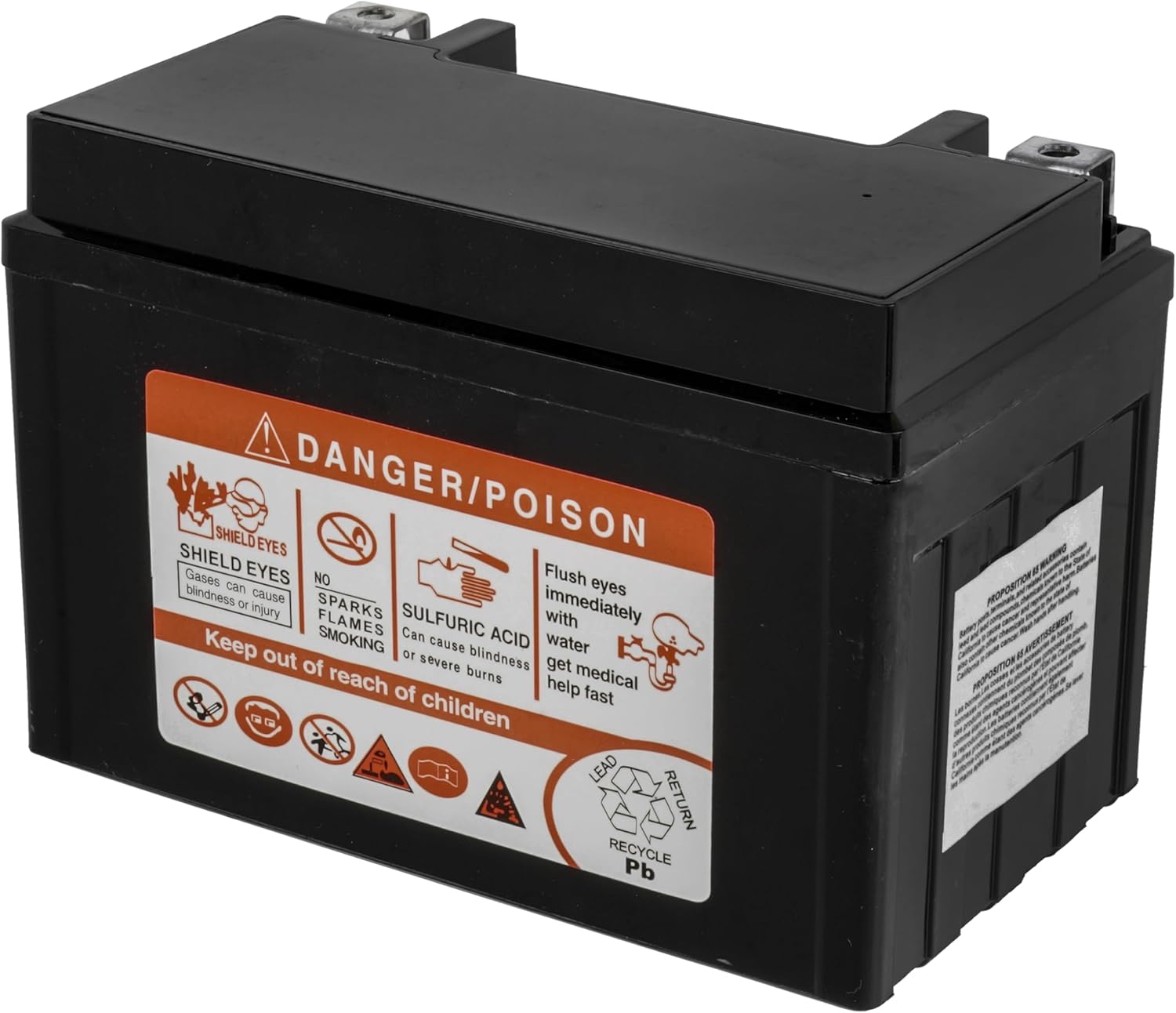 Caltric AGM Battery Compatible with Triumph Street Triple 675 765 660 2012-2019 / 12V 10Ah CCA 210