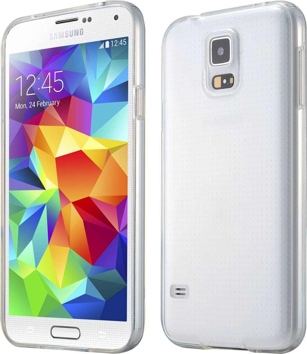 Galaxy S5 Case, Laza® [Slim Jelly Series] Samsung Galaxy S5 [Crystal Clear] Gloss Case Soft Flexible [Slim-fit] TPU Case Translucent Showoff Design Case Cover for Galaxy S5 / Galaxy SV / Galaxy S V- Clear