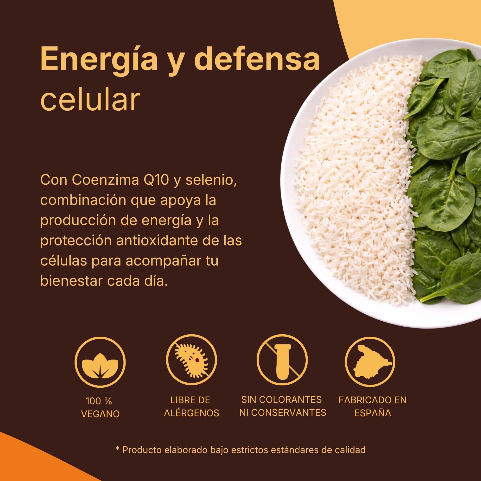 FEPA Ener-Coenzima Q10 – 30 Cápsulas Pack de 3 – Suplemento Alimenticio con CoQ10 y Selenio – Apoyo Energía y Bienestar General – Contribuye a la Protección Antioxidante – Fórmula Vegana – Fepadiet