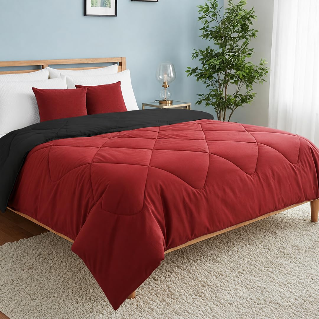 HOMEMONDE Double Comforter - Reversible Microfiber -8