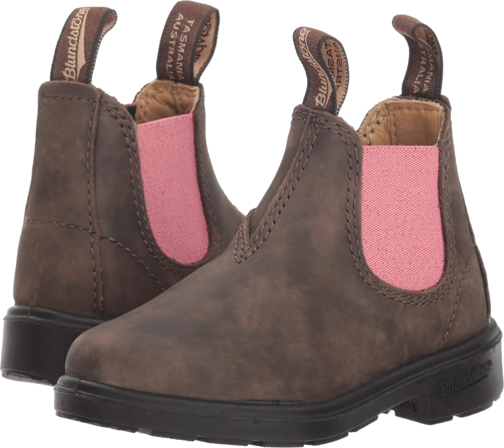 Blundstone Kids Girl's BL1438 (Toddler/Little Kid/Big Kid) Rustic Brown/Pale Pink AU