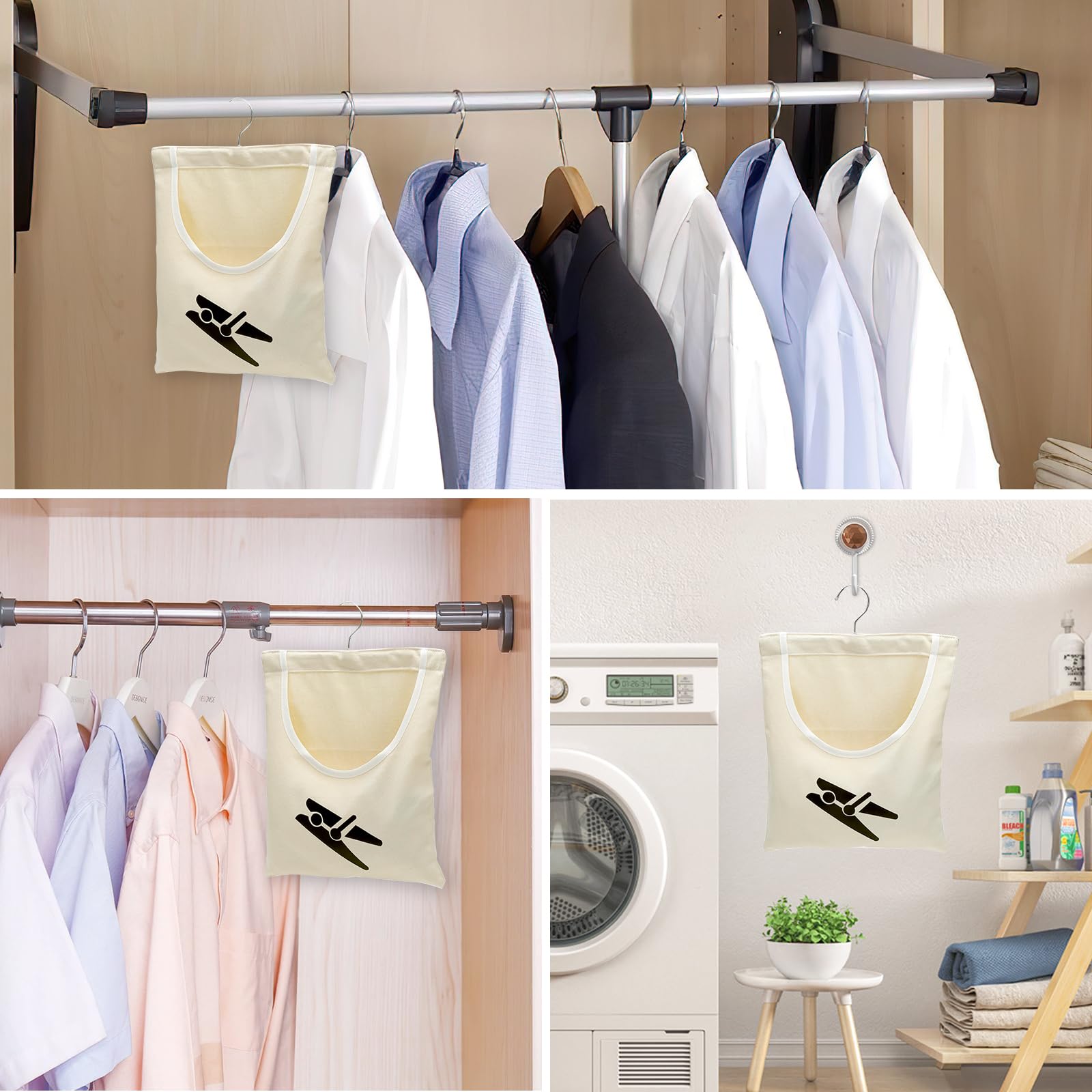 32×28cm Bolsa para Pinzas de Tender Clothes Peg Bag Cesto Pinzas Ropa Colgar Exterior Guardar Pinzas Impermeable Porta Pinzas Ropa Bolsa de Clavijas para Indoor Outdoor Pegs Organiser Storage Use