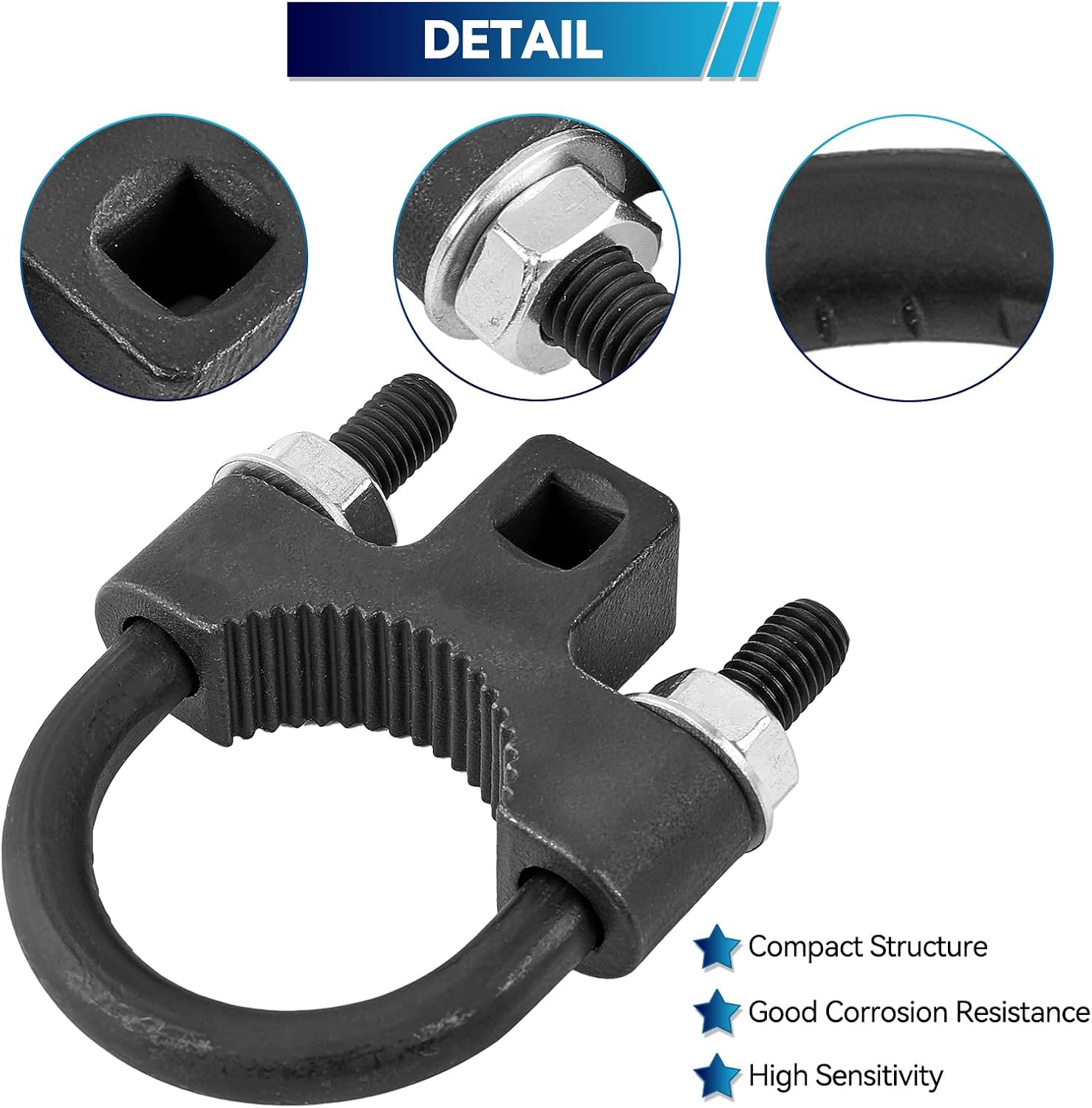 Universal Inner Tie Rod Removal Tool 3/8" Low Profile Tool 30-42mm with Non-Slip Teeth for Easy Inner Rod Removal Installation for Car Truck Vehicle Automotive Repair