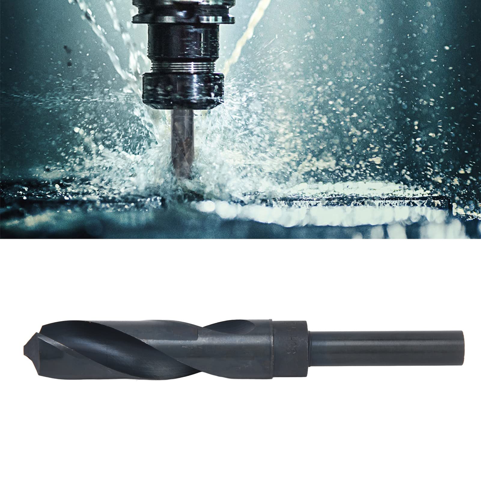 Punte da Trapano con Gambo utensili di perforazione trapani di torsione acciaio velocità Ridotto HSS Straight 21,5 Mm / 0,85 Pollici Strumento di Perforazione con Gambo