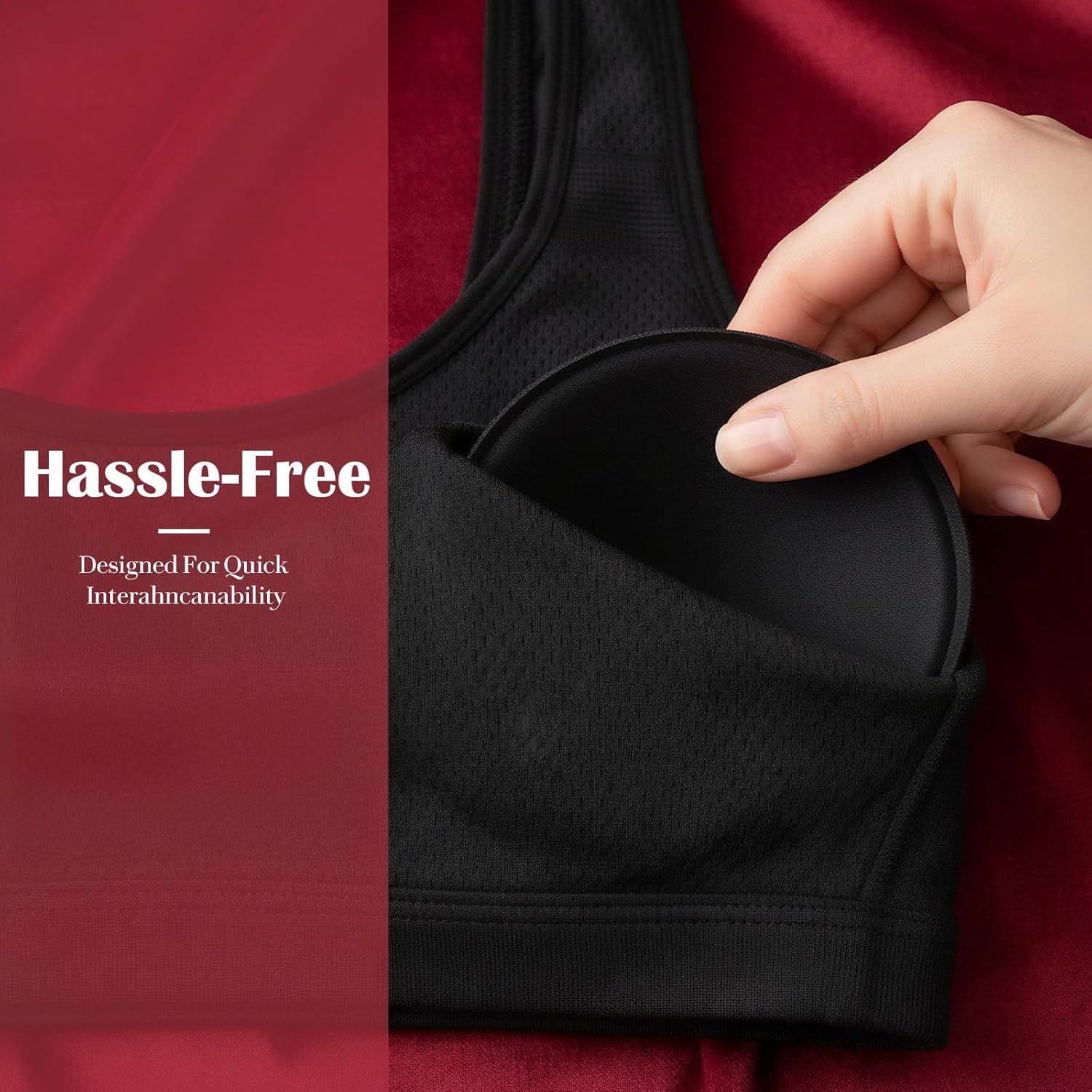 3 Pairs Round Bra Inserts Pads, Removable Washable Bra Cups Inserts Sports Bras Insert 3 Colors BraPads for Women Bikinis Top Swimsuit Sport Bras - Image 4