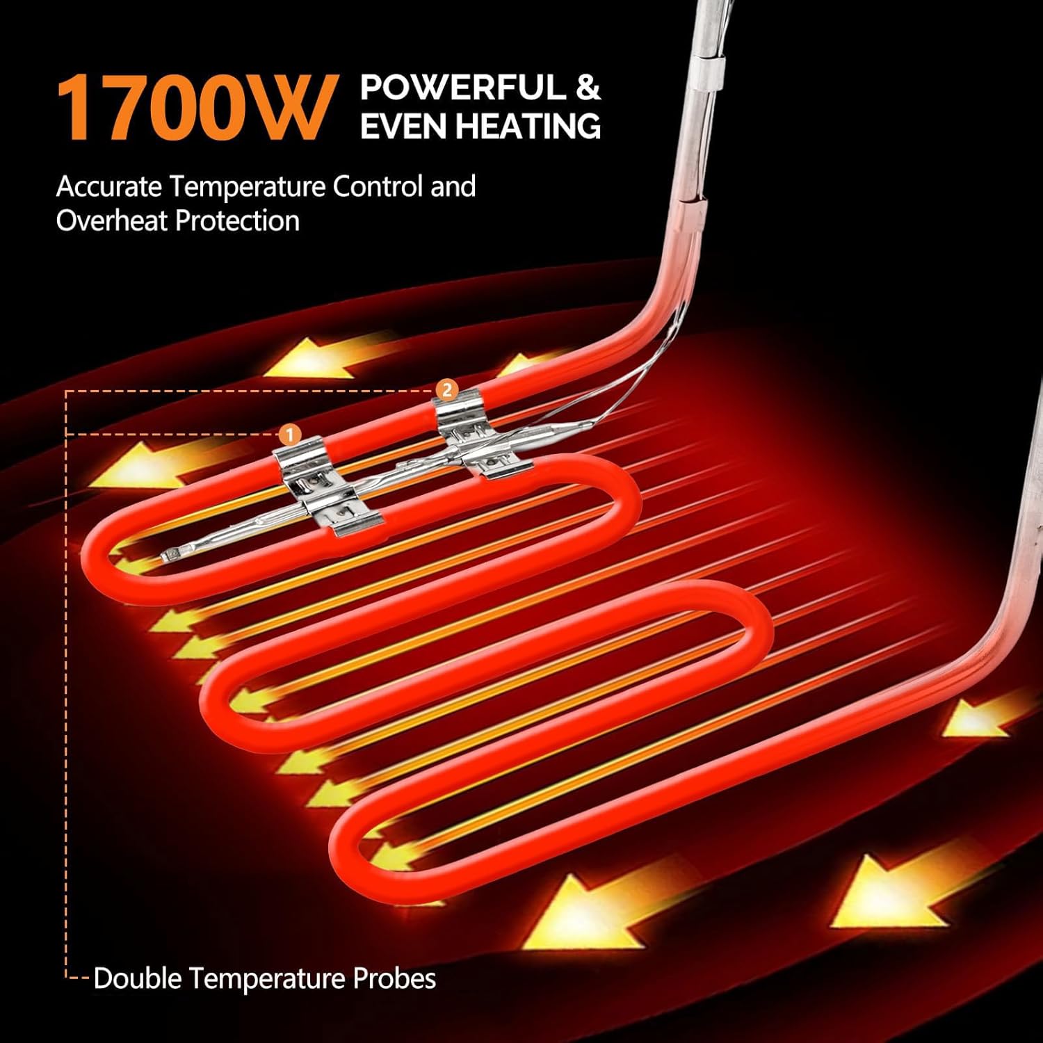 Electric Fryer 10L/10.5QT Stainless Steel Single Can Commercial Fryer with Basket, 2500W 110V Countertop Fryer for Home Kitchen and Restaurant with Oil Thermometer and Temperature Control