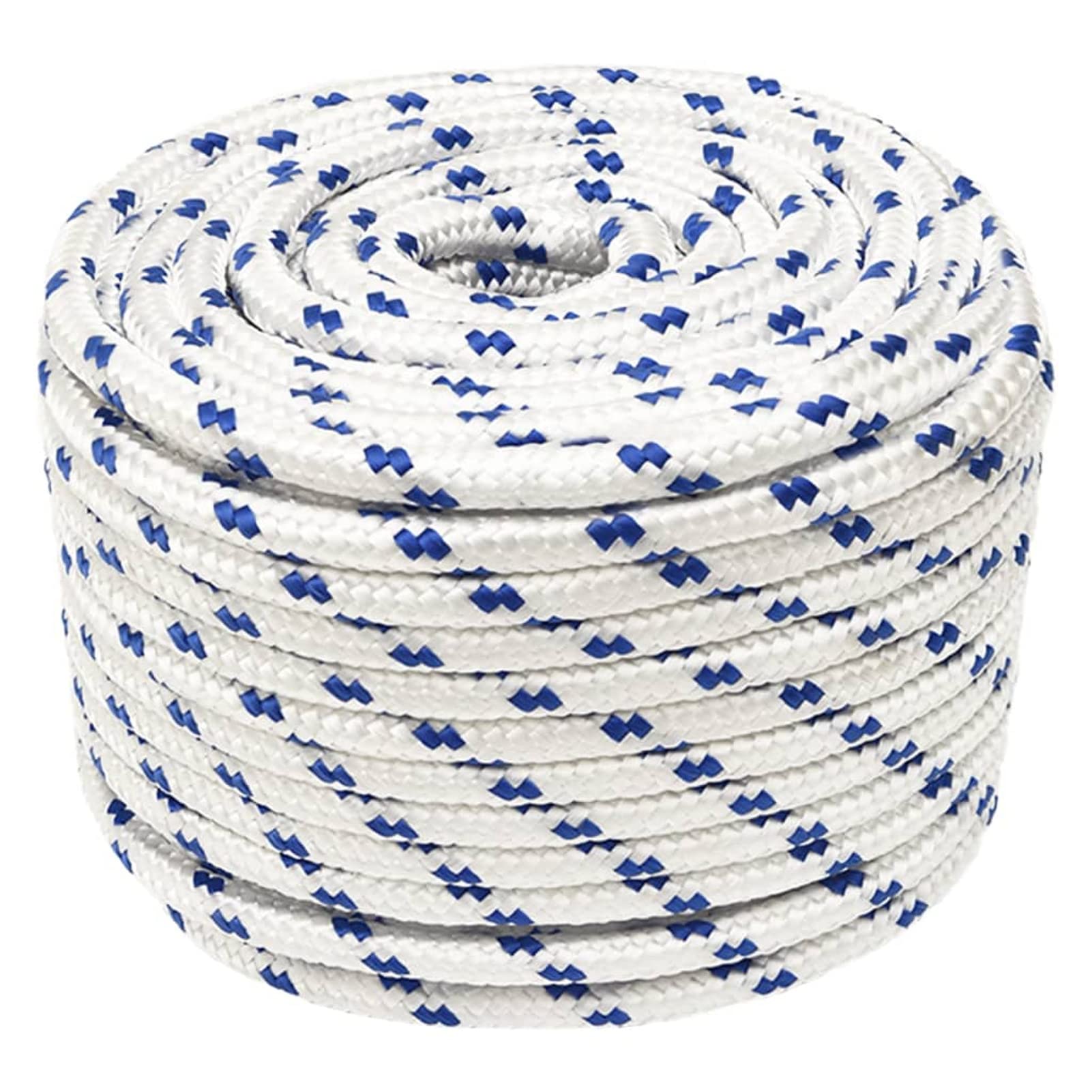 Tidyard Marine Boat Rope Polypropylene Durable Practical Weather Proof for Sailing Boating White 14 mm 100 m Polypropylene