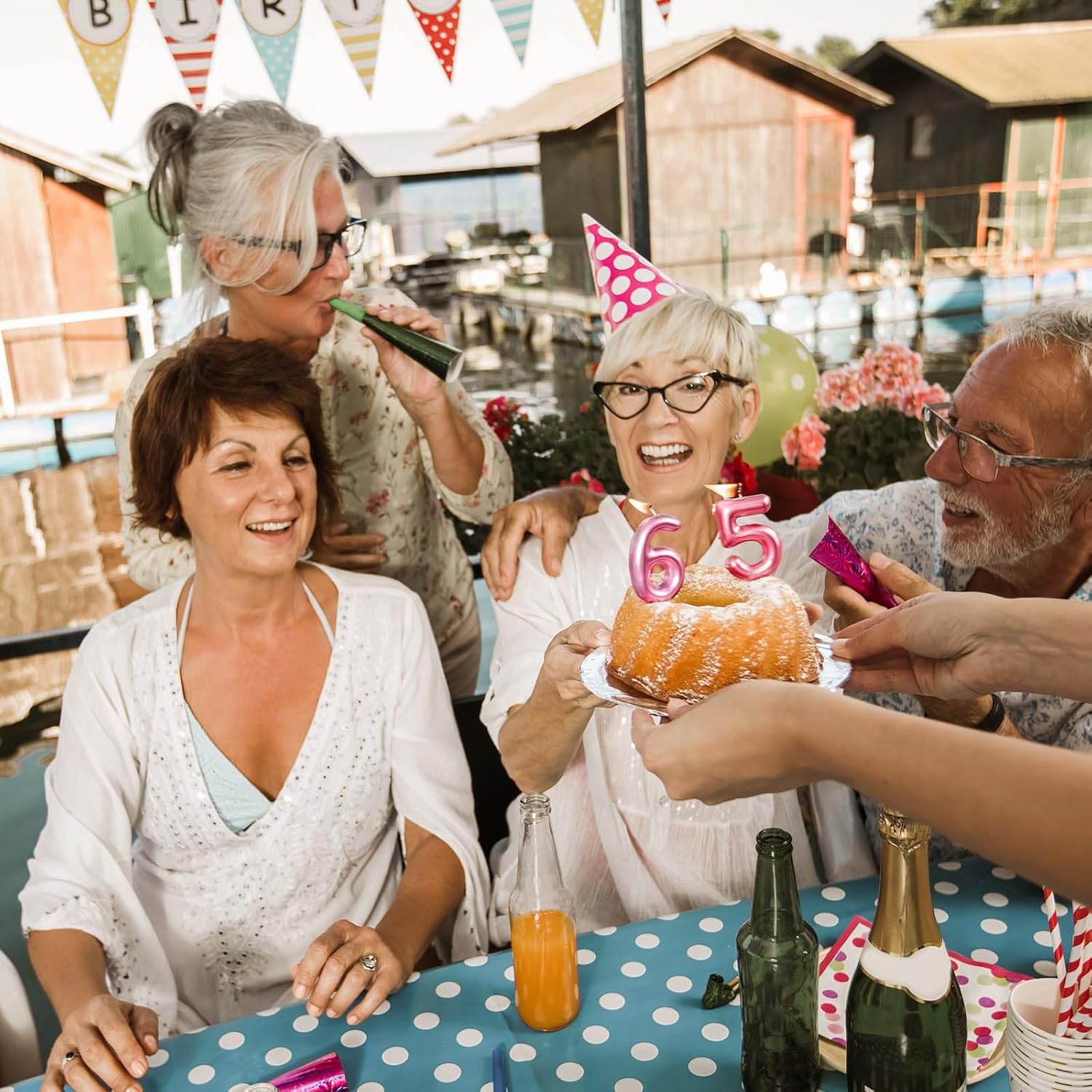 65th Birthday Gifts for Women 65th Birthday Decorations for Women Gifts for 65th Birthday Happy 65th Birthday Gifts Best 65th Birthday Gift Ideas for Wife Mom Sister Blanket 60x50 Inch(Pink) - Image 7