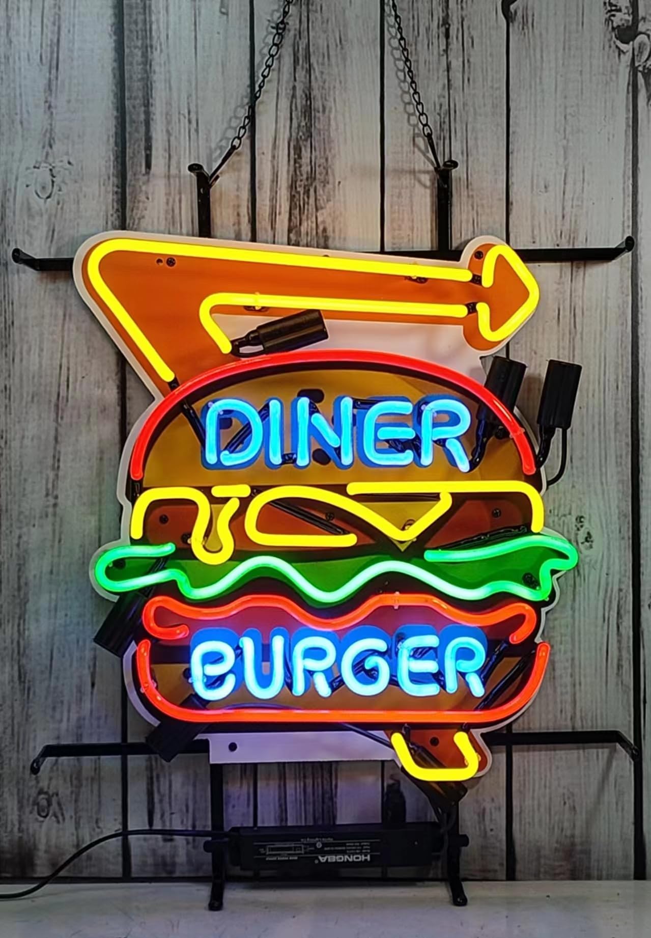 COONidos Diner Burger Sign