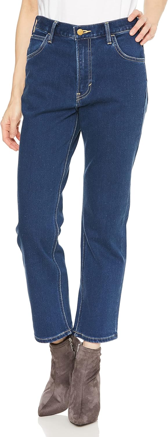 Lee Women’s Jeans (Official) Warm Pants, Denim Pants, Stretch, Cold Protection, Fleece Lined