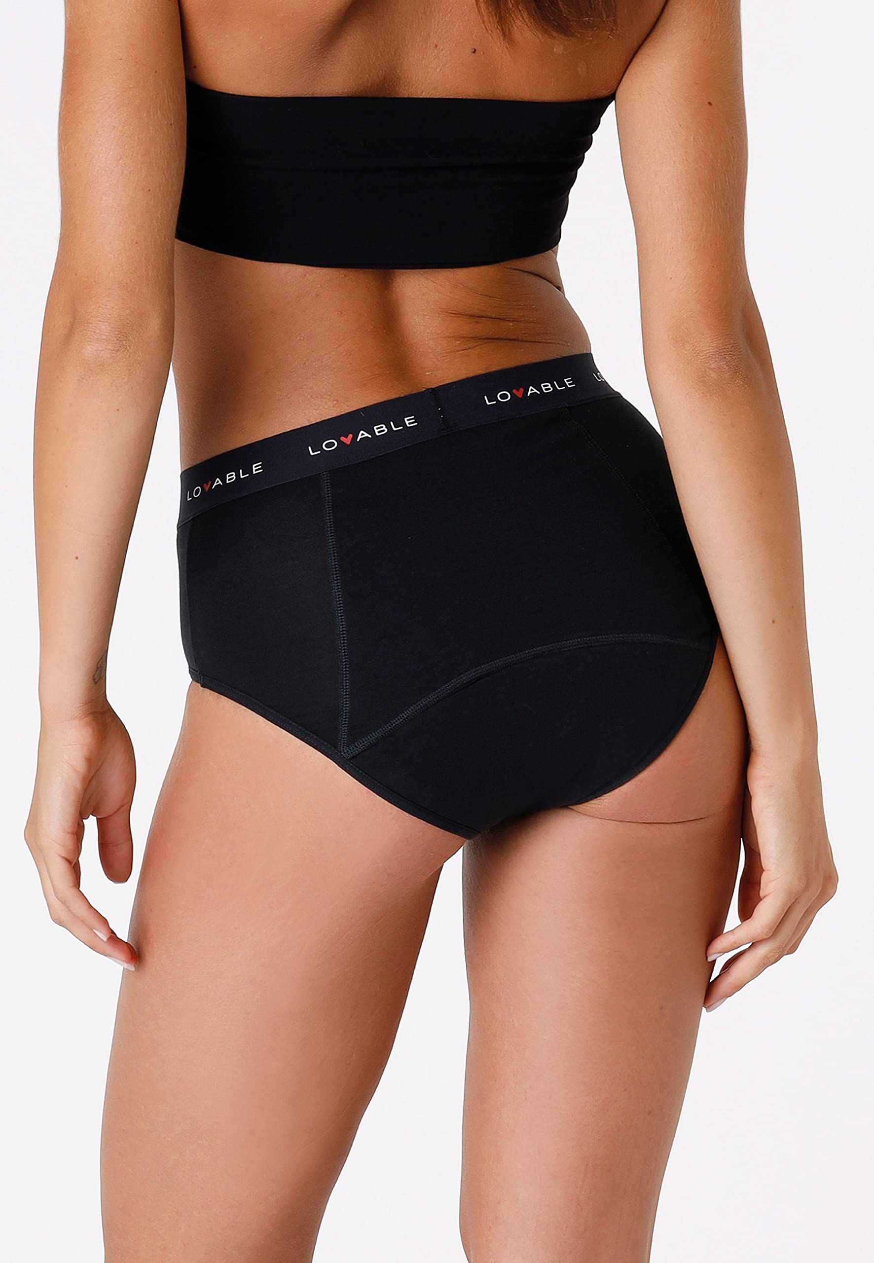 LOVABLE Alto da Ciclo Mestruale Flusso Medio Period Panties Slip Donna