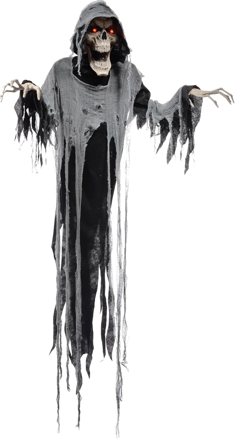 Morris Costumes Halloween Party Creepy Scary 72 Hanging Reaper Animated Prop