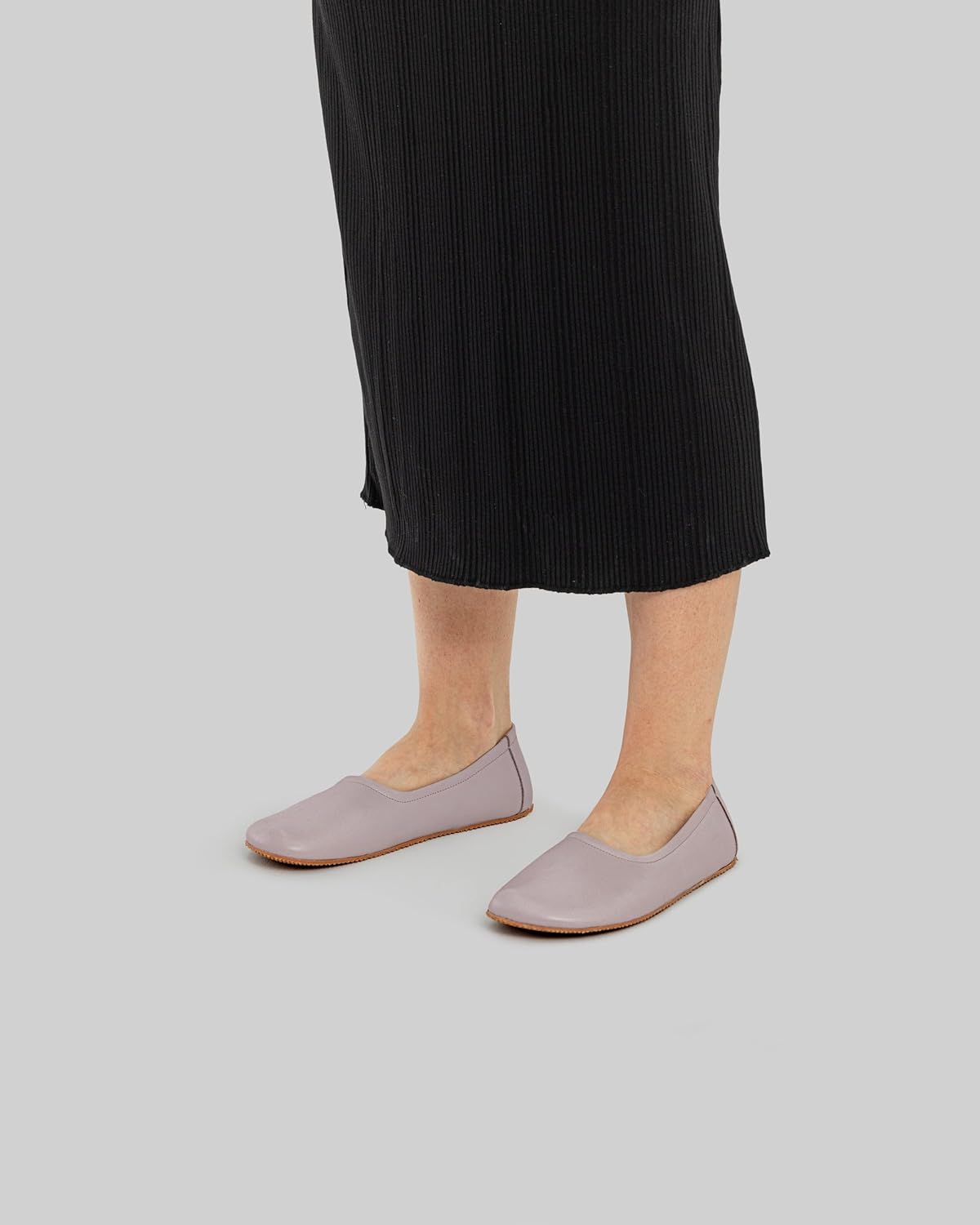 Tulip Light Pink Color Artisan Handcrafted Genuine Leather Zero Drop Barefoot Flat Ballet Shoes for Women Wide Toe Box Flexible Sole Lightweight Breathable Eco-Friendly Grounding Minimalist Shoes