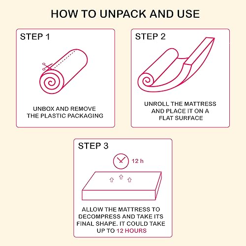 Miniatura 8 de Colchón de cama de pestañas + funda de cama + almohada (rosa)  Colchón con cuatro correas de esquina y parte inferior antideslizante  Almohada curva