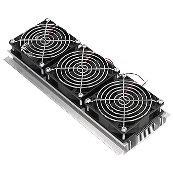 EXCLUZO Semiconductor Cooling System, Low Work Noise Air Cooled High Efficiency ABS Aluminium Alloy Refrigeration Cooler for DIY
