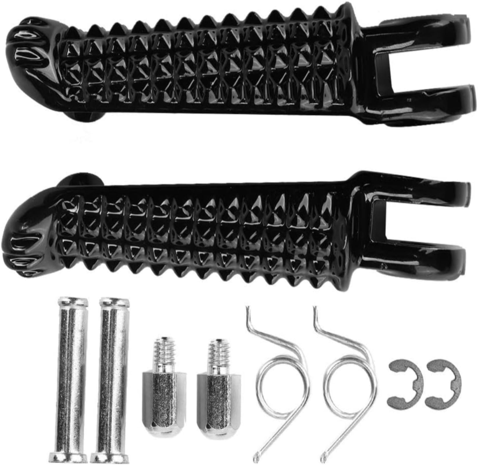 KSTE Alluminio Compatible with Moto Anteriore Pedane Fits Pedale di Ricambio Compatible with YZF R1 R6 R6S