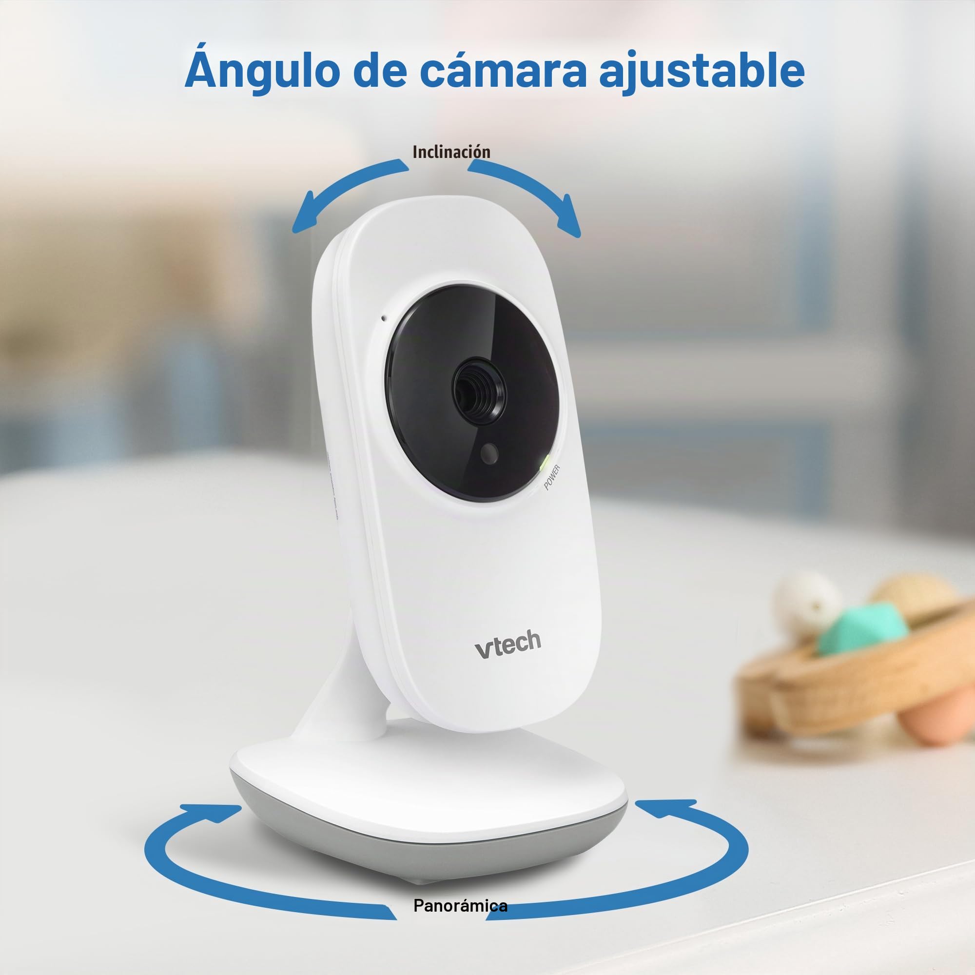 VTech Monitor de bebé VM819, Pantalla de 2.8 Pulgadas, visión Nocturna, Audio bidireccional, Sensor de Temperatura y Canciones de Cuna, transmisión Segura sin WiFi