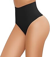 Vista 3 de FallSweet - Ropa interior invisible de cintura ultra alta para mujer, tanga de talle alto, paquete múltiple