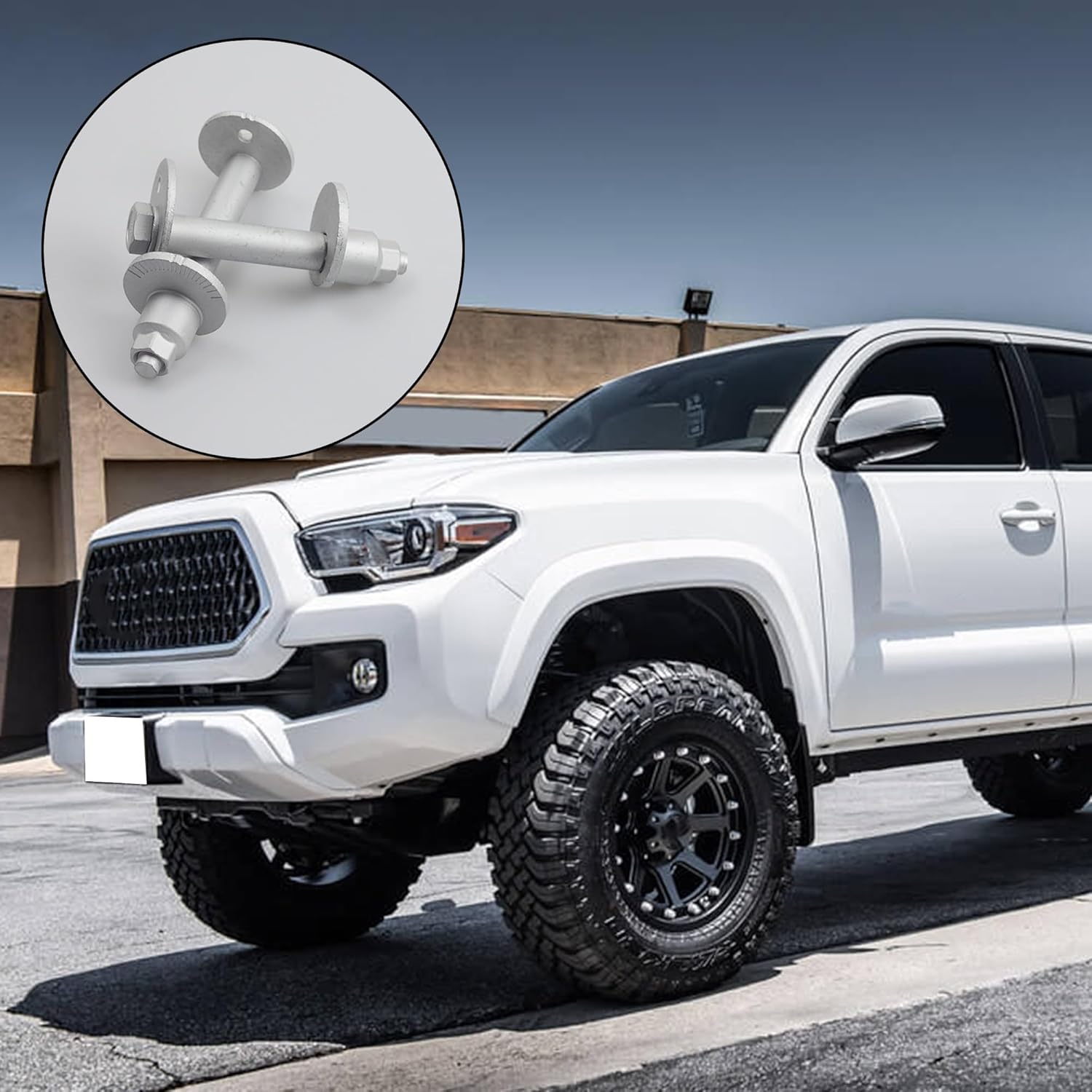 Front Alignment Camber Toe Adjustment Bolts, Lower Control Cam Plate Toe Alignment Bolts Fit for Toyota 2000-2006 Tundra, 2001-2007 Sequoia(for one Side)