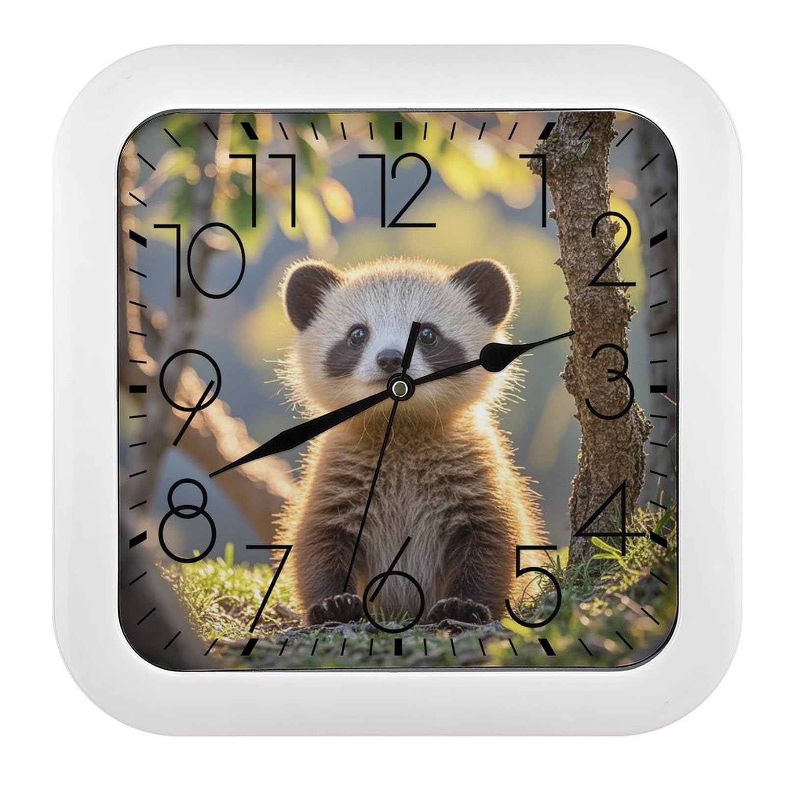 Horloge analogique facile à installer, modèle mural simple et élégant
