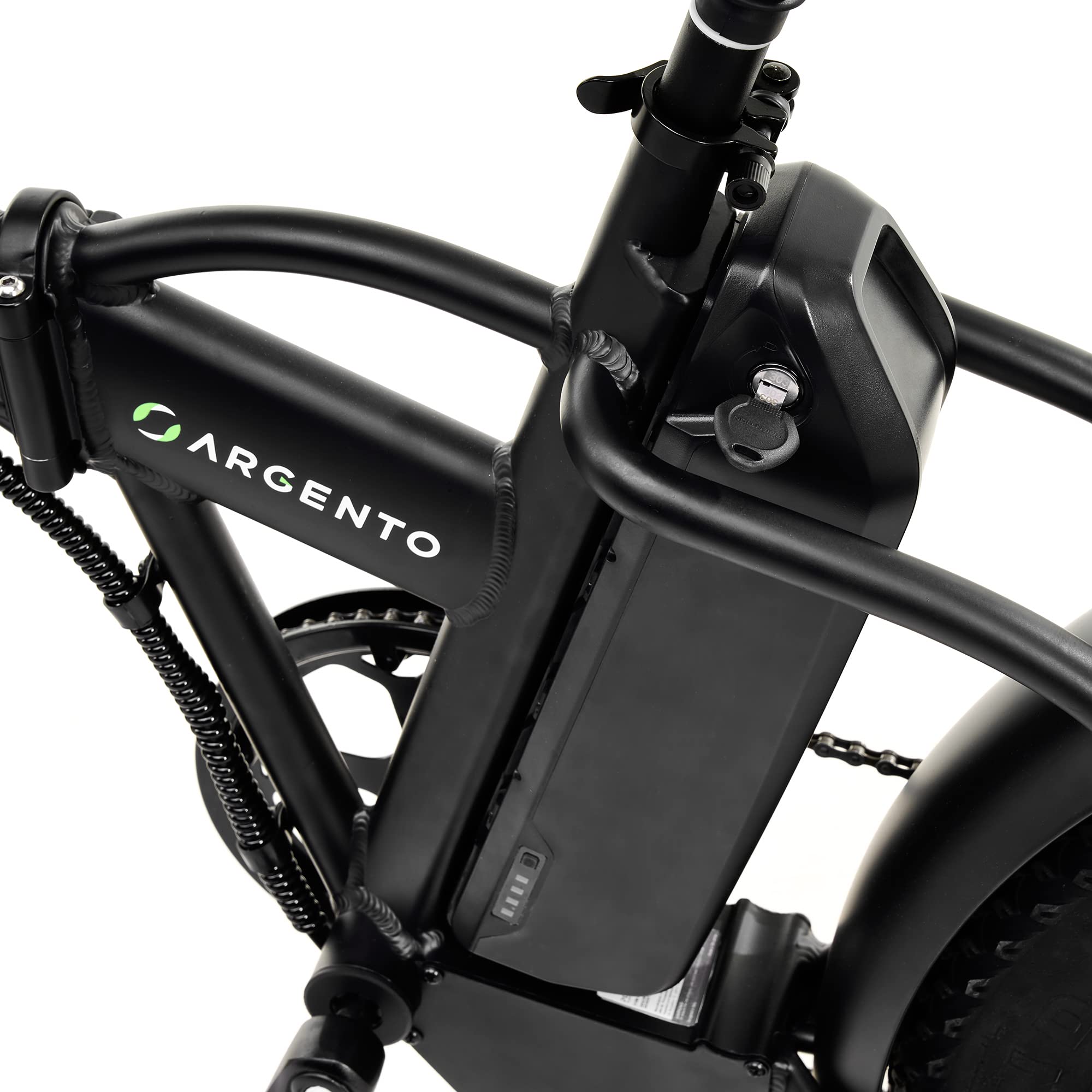 Argento Mini Max GT 250W Motor 615WH Klappbar E-Fahrrad, 20-Zoll Rad Größe, Rot/Schwarz