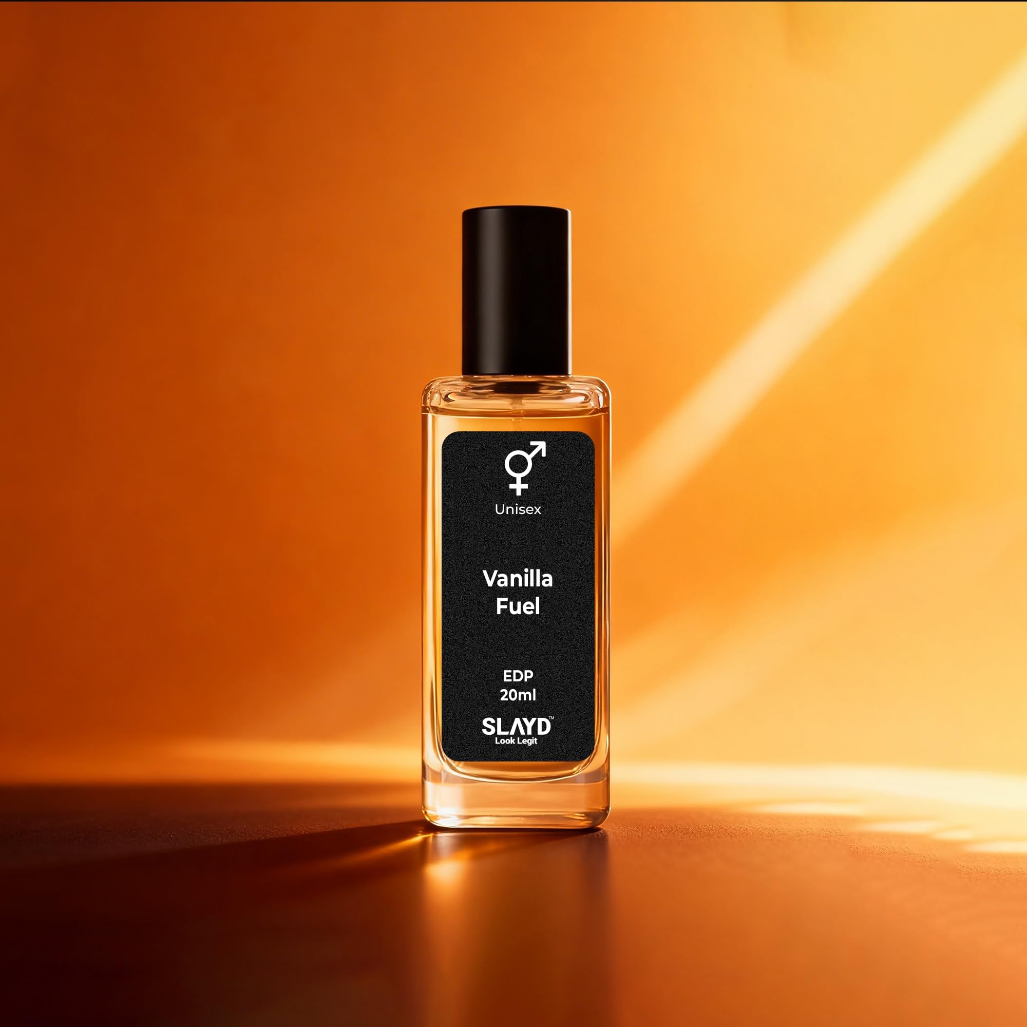 SLAYD | Vanilla Fuel Unisex Extrait De Parfume 20ml | Long Lasting Warm Gourmand Fragrance with Vanilla Bean, Cashmere Wood & Tonka Notes | 20ml