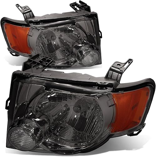 Miniatura 1 de 2 faros delanteros de esquina ámbar ahumados estilo OE compatibles con Ford Escape 08-12