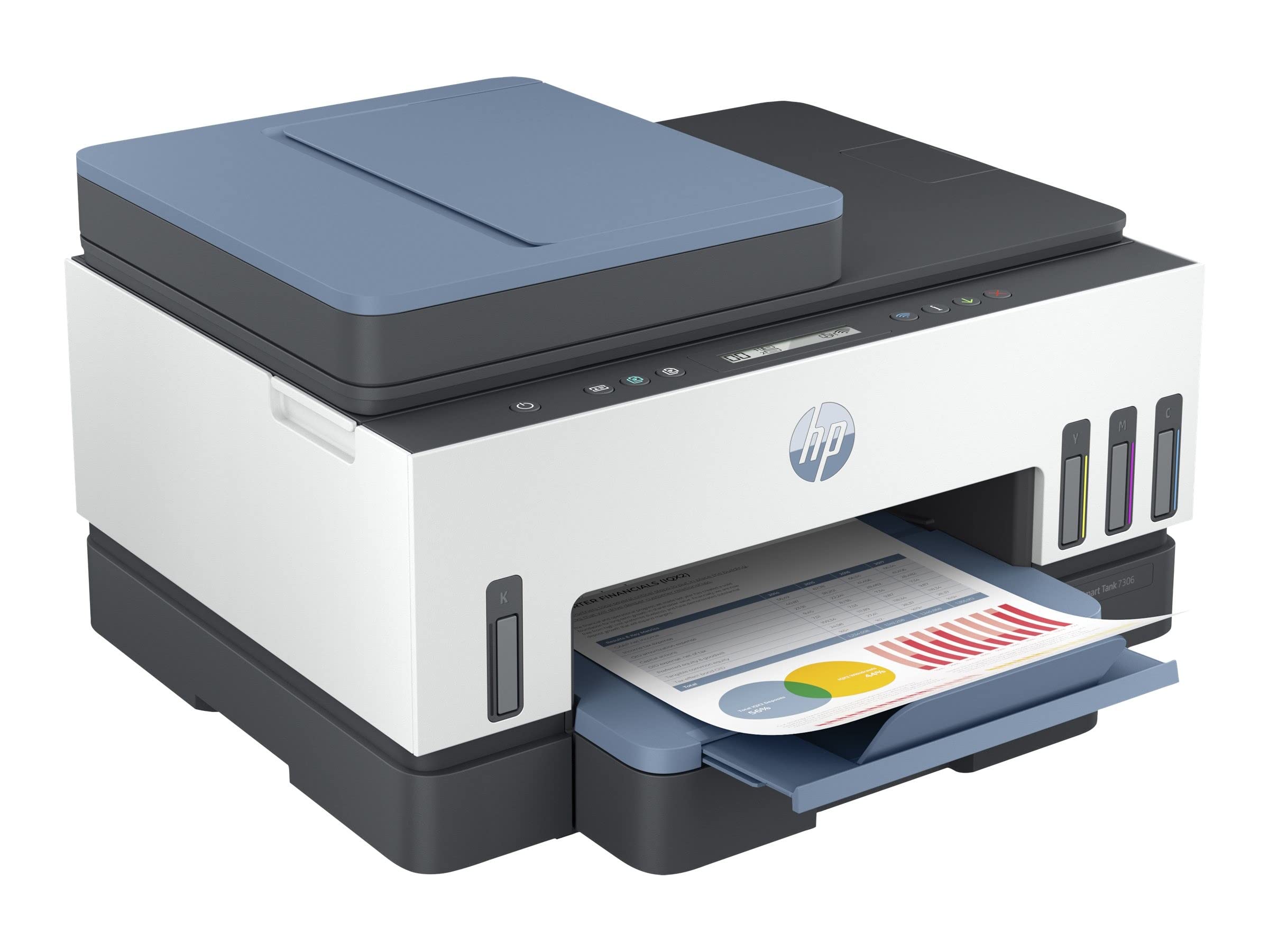 HP Smart Tank Imprimante Tout-en-un 7306, Impression, numérisation, copie, chargeur automatique de documents, sans fil,