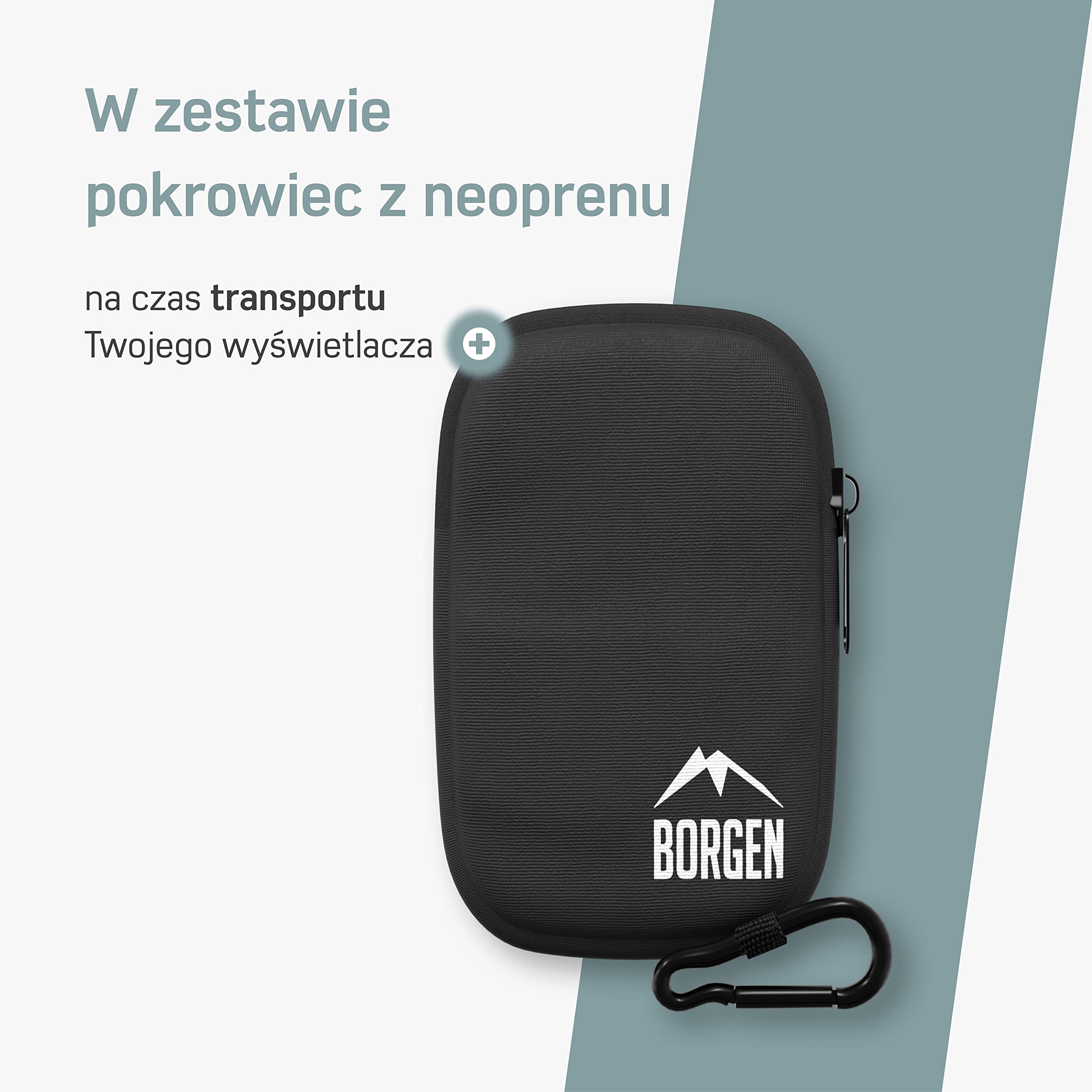 Osłona wyświetlacza roweru elektrycznego Borgen | pasuje do osłony Shimano Steps SC-E-6100 | Przezroczysta, wodoodporna