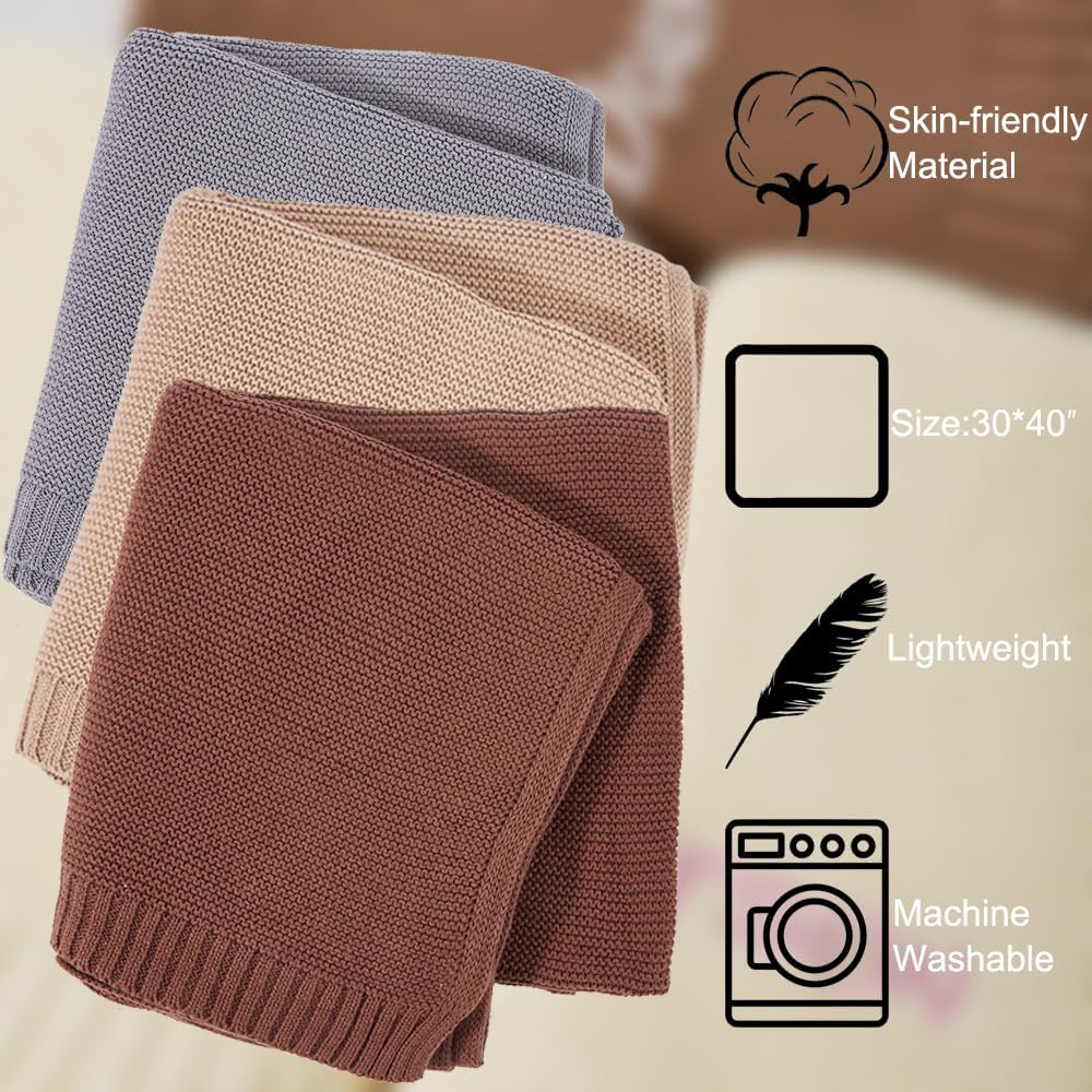 Personalized Knit Baby Blanket,Custom Embroidered Blanket with Name,Customized Handmade Nursery Blankets,Newborn Baby Gifts for Boy/Girl,Birthday 1 Name on Blanket image 2 of 9 B0DFMD1TZN