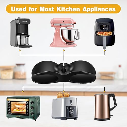 Miniatura 5 de Organizador de cables para electrodomésticos, 6 unidades mejoradas para aparatos de cocina, organizadores de cables, soportes para cables, ganchos