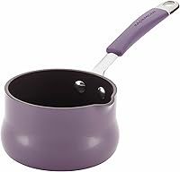 Vista 12 de Rachael Ray Cucina - Calentador de mantequilla antiadherente/cacerola pequeña, 0.75 cuartos de galón, azul agave