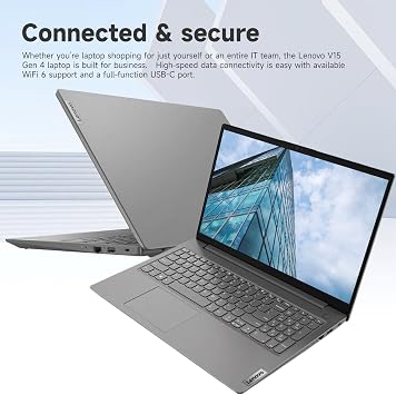 Lenovo V15 Premium Laptop for Business & Work, 15.6 FHD Display, 13th Gen Intel i7-13620H, 40GB RAM, 2TB SSD, Webcam, HDMI, Wi-Fi 6, Windows 11 Pro, Gray, Bundle with Thunderobot Wireless Mouse