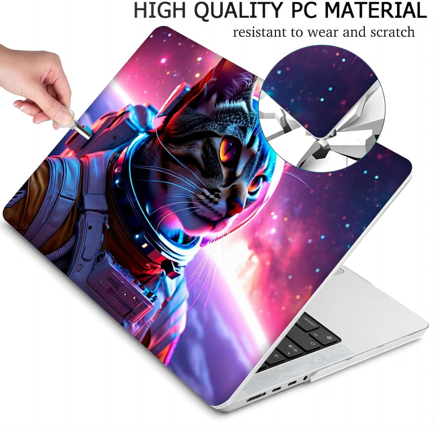 Compatible with MacBook Neo 13-inch, Hard Shell Case with Keyboard Cover and Screen Protector (A3404 A18 Pro chip, 2026 Release) - Kittens MC22748