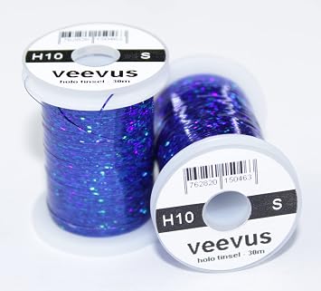 Veevus Holographic Tinsel Blue, Medium