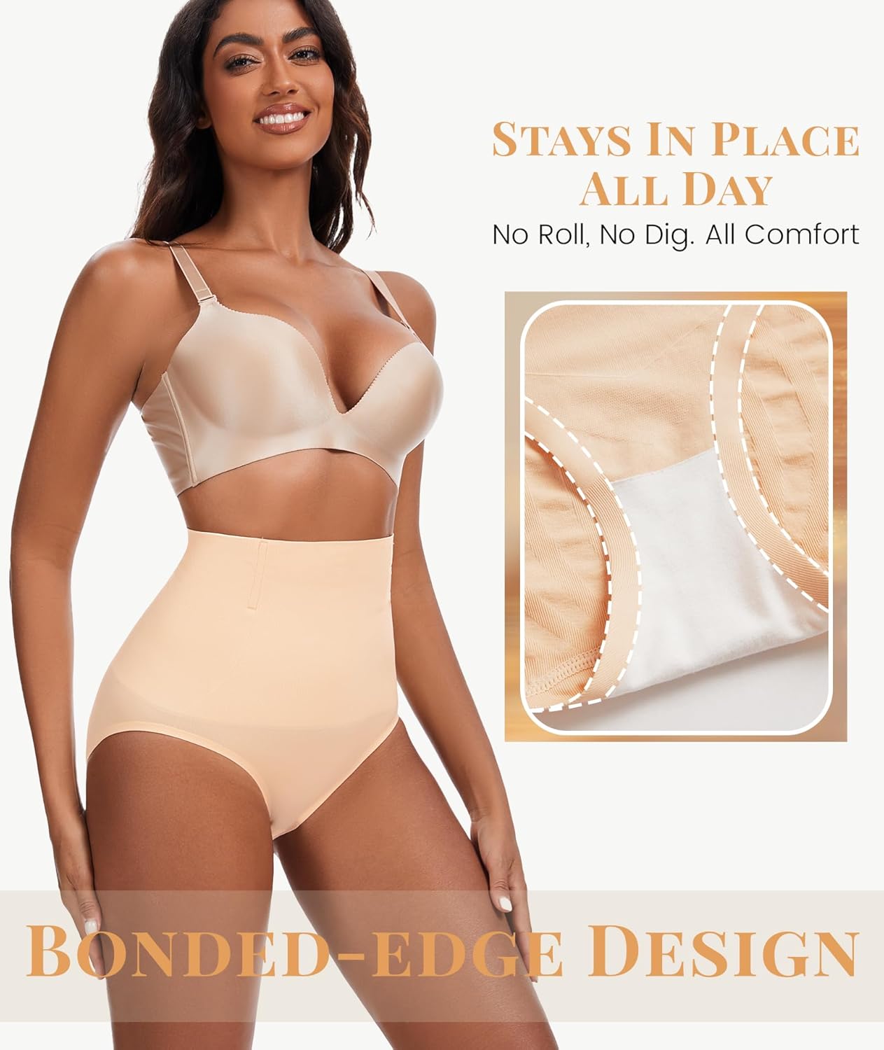 Tummy Control Shapewear Underwear for Women, High Waist Briefs Seamless Shorts, Compression Body Shaper Panties - Image 2