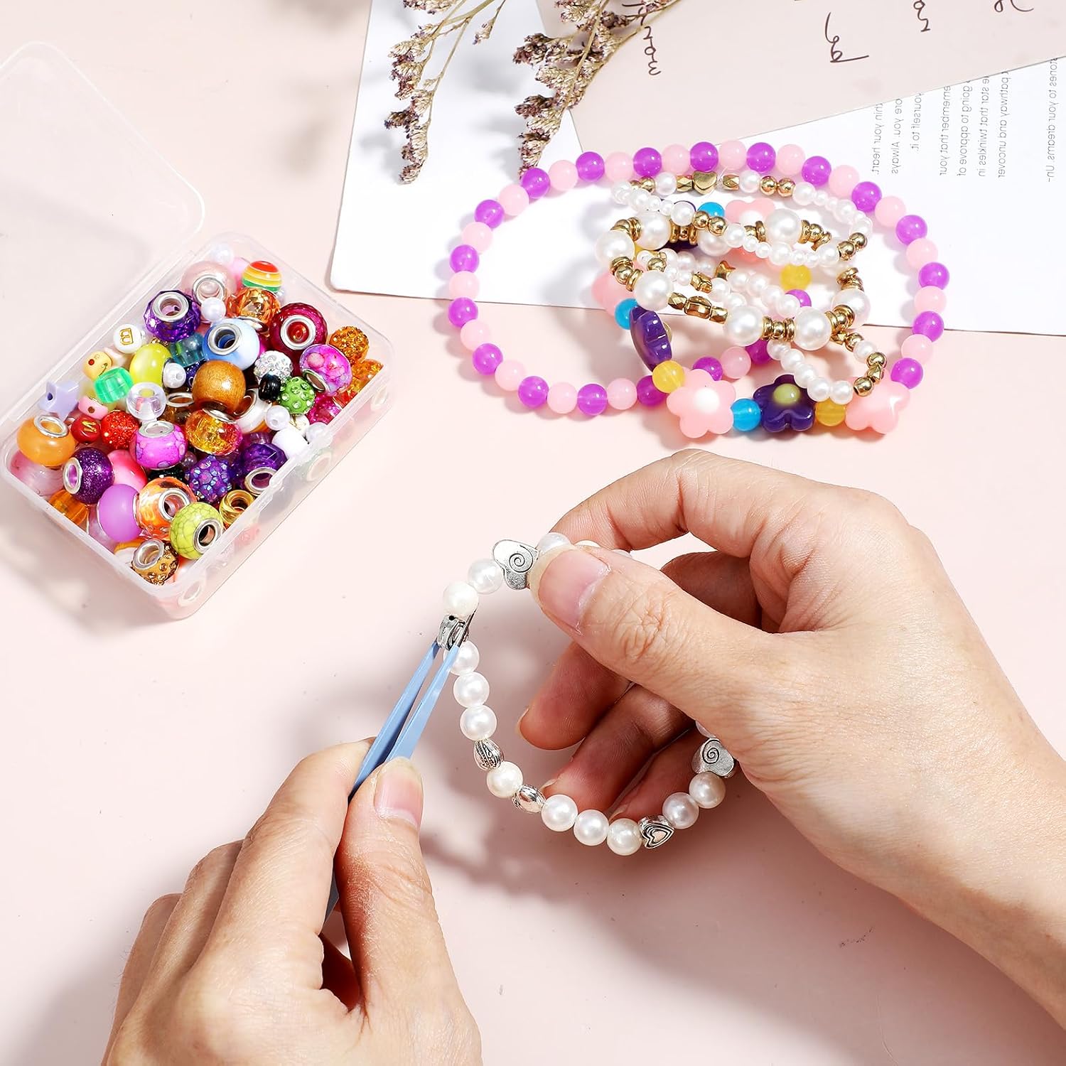 2 Pcs Sticker Tweezers, Craft Tweezers for Stickers
