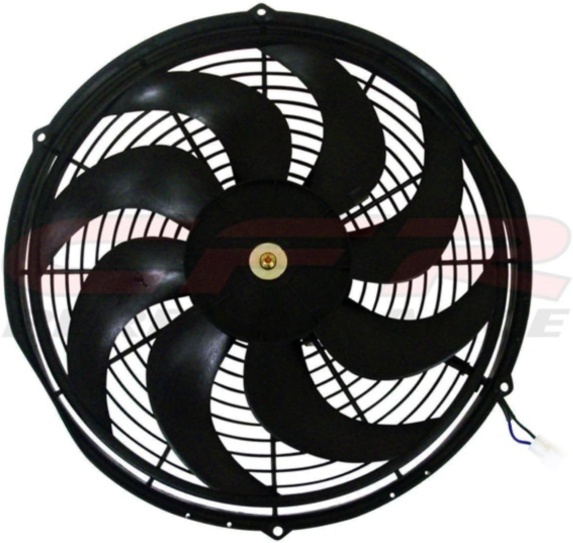 14" High Performance Electric Radiator Cooling Fan - Curved Blade