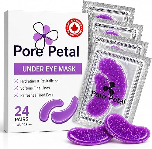 Purple Hydrogel Collagen Eye Patches - 48 pieces