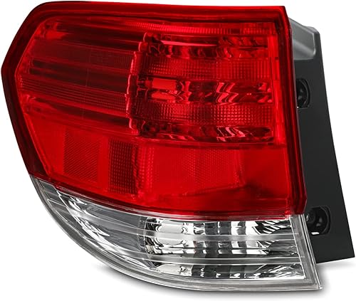 Miniatura 2 de AKKON - Compatible con 2008 2009 2010 Honda Odyssey Minivan 08-10 estilo OE luz trasera exterior luz trasera roja transparente lado izquierdo del