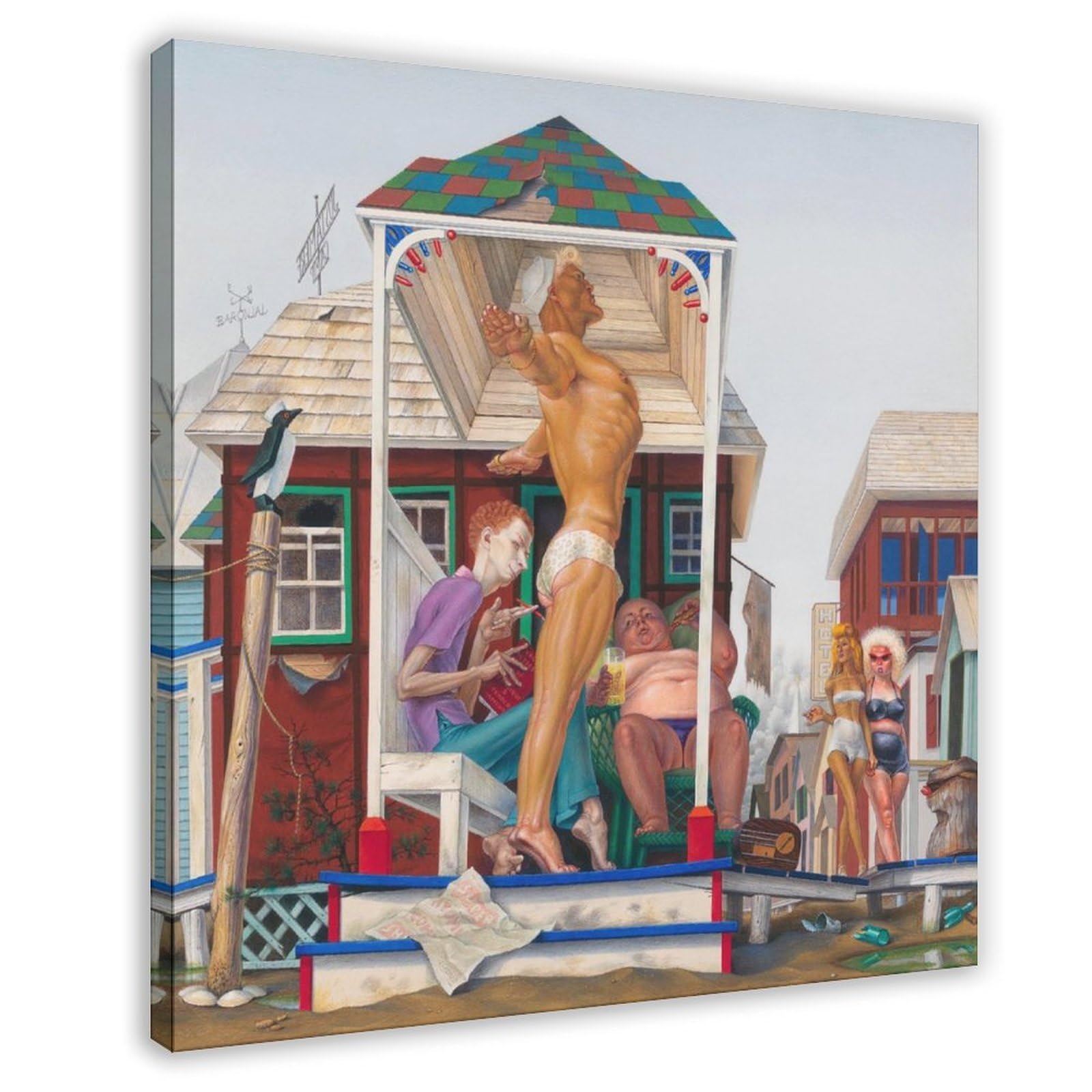 Impression sur toile et tableau deco Fantasia de Dr. S 61x61 - 6