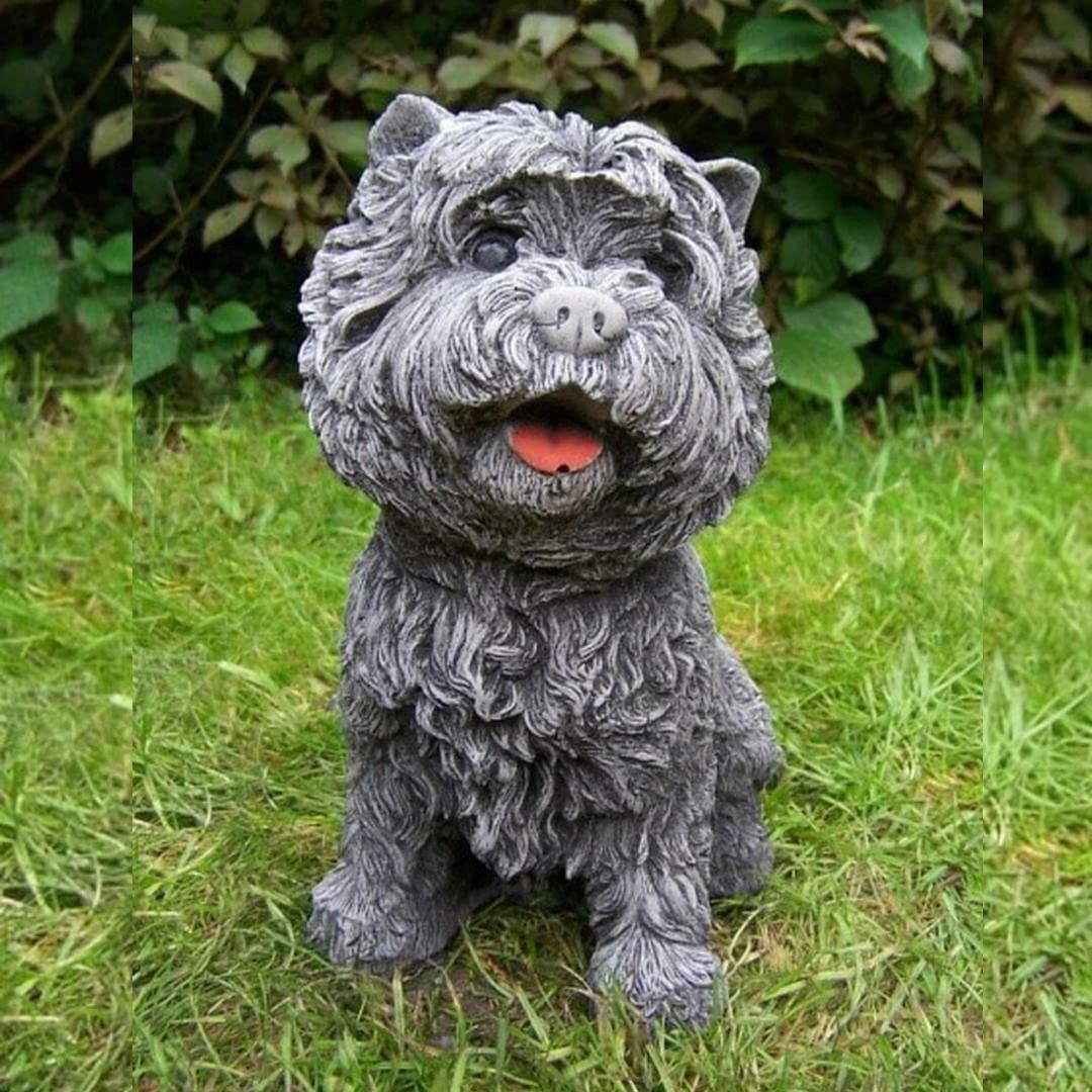 Osn Small Westie Terrier Stone Cast Dog Ornament
