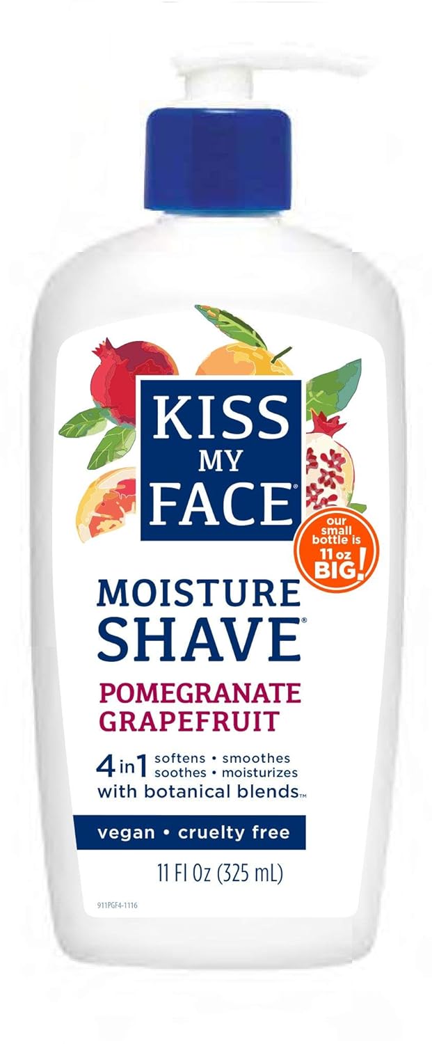Kiss My Face, Pomegranate Grapefruit Moist Shave, 11 Fl Oz Shaving Creams